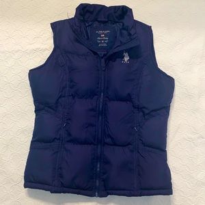 Navy Polo Puffer Vest